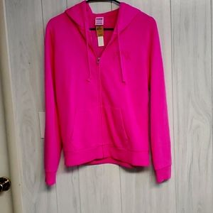 NWT Pink by Victoria Secret Full zip hoodie, Size S/P, color is pink